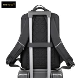 MUMUCC Hard EVA Shell Laptop Backpack Shockproof USB Type C Charging Anti Theft Password Lock Travel Backpack with Luggage Strap