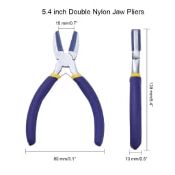 Nylon for Head Steel Jaw Pliers for Beading Looping Shaping Wire Jewelry Making Tool Hardware Accessories for Jewelry