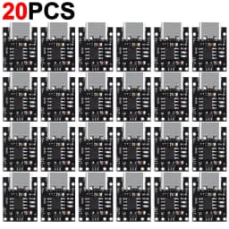 1-20Pcs TP4056 3.7V Lithium Battery Charging Discharging Board With Protection Type-C USB Type C Li-ion Battery Charging Board