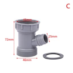 Kitchen Basin Overflow Hole Drainage Connector High Quality 3 Head Sink Water Pipe