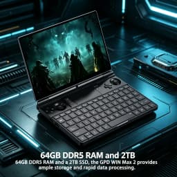 NEW GPD WIN Max 2 10.1-inch Handheld Business Mini Laptop with AMD AI 9 HX 370 Processor 64GB RAM 2TB SSD