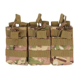 Outdoor Molle Pouch Triple Magazine Pouch Double-Layer Mag Pouches Universal Cartridge Holder for M4 M14 M16 AK AR