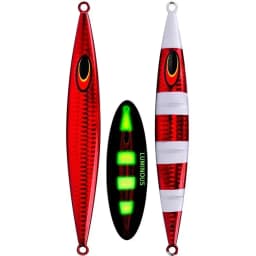 200g Long Casting Slow Sinking Fishing Lures Jigging Hard Wobblers Artificial Baits Luminous Vertical Fishing Lure Fishing Jig