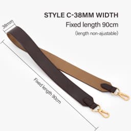 CRAZYSMITH Genuine Leather Replacement Wide Shoulder Bag Strap for LV Onthego Tote Bag Adjustable Crossbody Handbag Belts Straps
