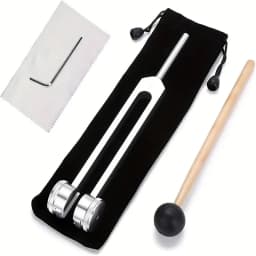 Miwayer 128 Hz Tuning Fork Set Weighted Bio-Acoustic Tuning Fork for Healing Chakra,Sound Therapy,Reliever Stress