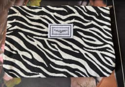 Random Organizer Bag Zebra-Print Makeup Bag Toiletry Bag Women'S Handbag Clutch Bag Convenient Large Capacity Storage Bag