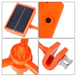 Solar Wind Powered Bird Repeller, 360° Outdoor Reflective Scare Device with Sound Deterrent for Garden Farm Yard Protection
