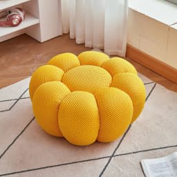 Modern Sofa Pumpkin Footstool Ottoman Hallway Ottoman Foot Rest Home Living Room Furniture Stool Footrest Stools Ottomans