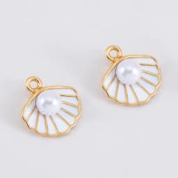 10pcs Trend White Enamel Ocean Coral Conch Fish Bones Fishtail Heart Charms Alloy Pendants DIY Necklace Keychain Jewelry Making