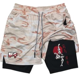 Anime Baki Hanma Performance Shorts Men Running GYM Shorts Beach Bottoms Summer Sportswear Fitness Training Jogging Short Pants