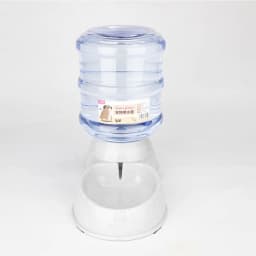 Plastic Dog Cat Food Dispenser 3.8L Gravity Feeder Pet Food Drinking Bowl Large Capacity with Storage Bucket