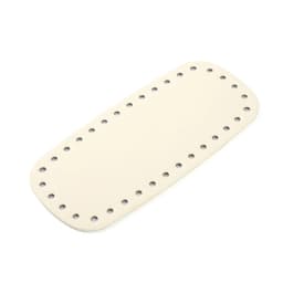 1PC Oval Long Bottom for Knitted Bag PU leather Bag Accessories Handmade Bottom With 64 holes DIY Crochet Bag Bottom