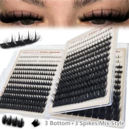 Large Capacity Eyelash Book 5D Fluffy 60D-300D Eyelash Bundle Mange Eyelash Nail Effect Fairy Anime Eyelashes Multiple Mixed Sty