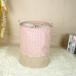 Zakka 3 Sizes The Beam Port Linen Multi-function Handle Stackable Storage Barrel Laundry Basket Toy Storage Box Storage Basket