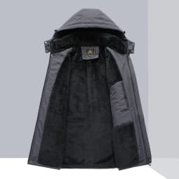 Big Size Winter Jacket Men Hooded Zip Up Padding Male Waterproof Padded Coat Fur Fleece-lined Warm Thick Windbreaker Plus 10XL