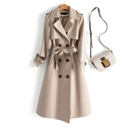 2024 High-quality Leather Trench Coat Women's Sheepskin Outerwear X-long Windbreaker Autumn Winter Lady Streetwear Overcoat 5xl