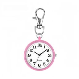 New Tiny Cute Quartz Pocket Watch with Keyring Minimalist Quartz Nurse Watch for Women Men Doctor Student Vintage Pendant Watch