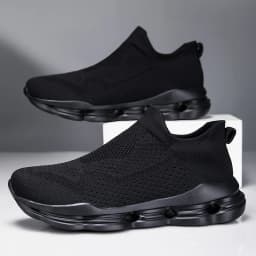 Running Shoes Men Lightweight Mesh Comfortable Flat Casual Walking Shoes Slip-on Unisex Sneakers for Men and Women Big Size