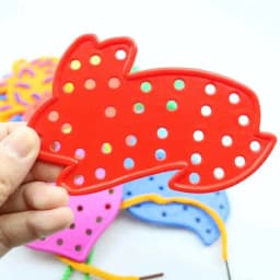 Threading Boards for Kids Sensory Basic Life Skills Practice Montessori Educational Toys Party Favors Classroom Prizes
