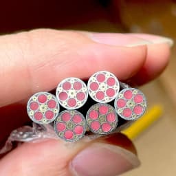 1piece 6mm Mosaic Pin for Knife Handle Decorative Rivets Colored Resin Filling Mosaics Rivets Nail Steel Tube Length 60mm