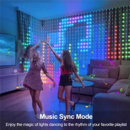 Outdoor Led String Christmas Lights Bluetooth Music App Control RGBIC Curtain USB DC5V WS2812B LED Addressable Party Decoration