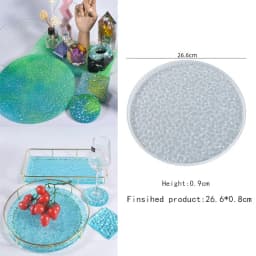 Silicone Mold For Resin Large Rectangle Tea Plate Coaster DIY Epoxy UV Resin Molds For Home Decoration Craft Making Art Supplies