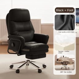 Office computer chair can recline to 180 degrees for lunchtime rest, ergonomic and comfortable for long-term sitting, executive