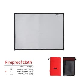 New Outdoor Camping Fireproof Cloth Picnic Barbecue Insulation Mat Flame Retardant High Temperature Fire Blanket Fiberglass Mat