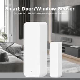 WiFi Zigbee3.0 2MQTT Smart Door Window Sensor, Tuya Security Alarm Detector, Open/Closed Monitor Works with Alexa Smart Life
