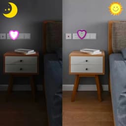 Sensor Night Light Saving LED Sensor Night Lamp Smart Dusk to Dawn Sensor Lamps Nightlight for Bedrooms Toilets Stairs Corridors