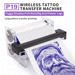 TAIDU P19 Tattoo Printer Portable Thermal Stencil Printer Bluetooth Printing Tattoo Printer Stencil Tattoo Equipment