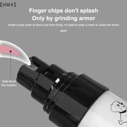 〔HM4〕Silent Groom Pro Nail Grinder, 2025 Upgraded Silent Groomer Pro Nail For Dogs, Rechargeable USB Charging Pet Nail Grinder