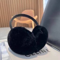 Real Rex Rabbit Fur Ear Muffs Winter Warm Ear Covers Simple Genuine Fur Ear Muffs Thickened Plush Ear Warmers Fur Accessories