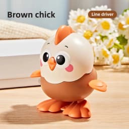 Cute Wind Up Chick Toy No Battery Needed Baby Crawling Educational Clockwork Safe Sensory Toy for Infant Toddler Kids Gift