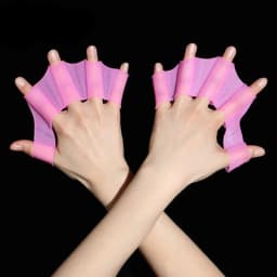 Silicone Swim Training Finger Wear Frog Type Swim Pool Paddles Finger Webbed Hand Finger Fin Hand Web Swimming Flippers