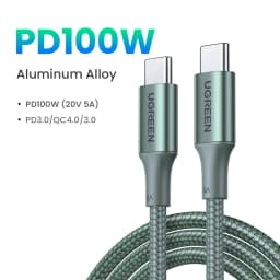 UGREEN PD100W USB Type C To USB C Cable for iPhone Duo 18Pro 17 Samsung S26 25 iPad Laptop Fast Charger Cord 5A E-Marker Chip