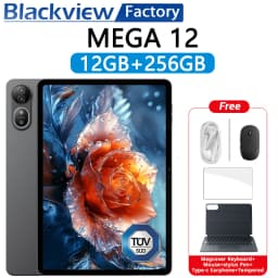 Global version Blackview MEGA 12 Tablet 12.2" 2.4K 120Hz Display Dimensity 7200 CPU 50MP Camera 10000mAh 5G Android 16 Tablet PC