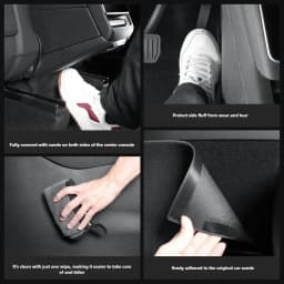 for Tesla Model Y Juniper 2025 2026 Launch Anti-dirt Protective Pad Central Control Side Rear Console Underboard Anti Kick TPE