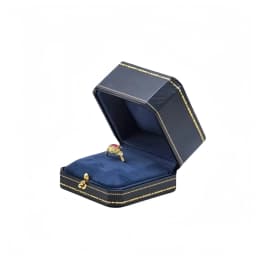 Customizable LOGO Vintage Octagonal Gold Text Storage Box Ring Earnail Bracelet Jewelry Packaging Case Collection Storage Box