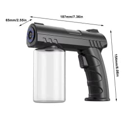 Barber Sprayer Bottle 280ML Steam Spray Sprayer Bottle Handheld USB Nano Blue Light Electric Household Spray Disinfection Gun