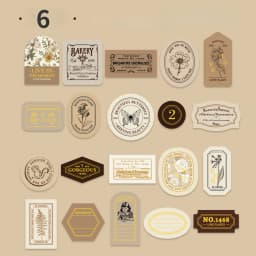 Mr. Paper Light Retro Label Box Stickers Writable Sealing Sticker Decoration Handbook Stickers Aesthetic Stationery 40pcs/box