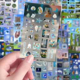 8/16 Sheets DIY Decoration Y2k Gen Z Electronic Memories Style Retro Dreamcore Collages Journals Diary Scrapbook Stickers