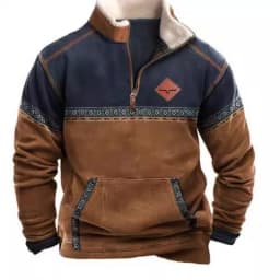Spring Autumn New Men Wool Collar Half-zipper Hoodies Sweatshirts Print Casual European American Trend Jacket Long-sleeved Tops