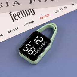 LED Digital Electronic Watch Keychain Luminous Function Children Gifts Multifunctional Hanging Watch Pocket Watches