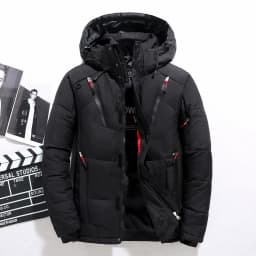 Men Down Jacket -20 Degree Winter Parkas Male White Duck Down Jacket Hooded Outdoor Thick Warm Padded Snow Coat Oversized M-4XL