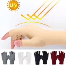 Elastic Half-finger Gloves Anti-ultraviolet Fingerless Gloves Thin Uv Protection Gloves Women Mitten Summer Fingerless Mittens