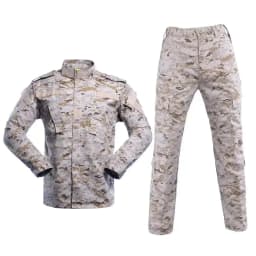 New Hot Durable and Wear-resistant Men's Camo ACU Uniform 2PC Set Training Wear Security Officer Uniforms