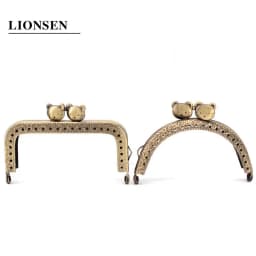 10pcs 8.5CM 10.5CM 12.5CM Cat Metal Purse Frame Handle for Clutch Bag Handbag Accessories Making Kiss Clasp Lock Bronze Bags