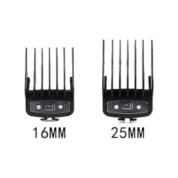 Professional Hair Clipper Limit Guide Comb for Wahl Trimmer Barber Guide Comb Haircut Tool Clipper Limit Combs Black/Clear