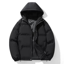 Men Hong Kong Style Hooded Bread Coat Men Oversize Loose Down Cotton Outfit Men Thick Cold Resistant Youth Winter Hooded Parkas